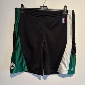 2007 NBA Boston Celtics Adidas Practice Shorts Black Small Vintage